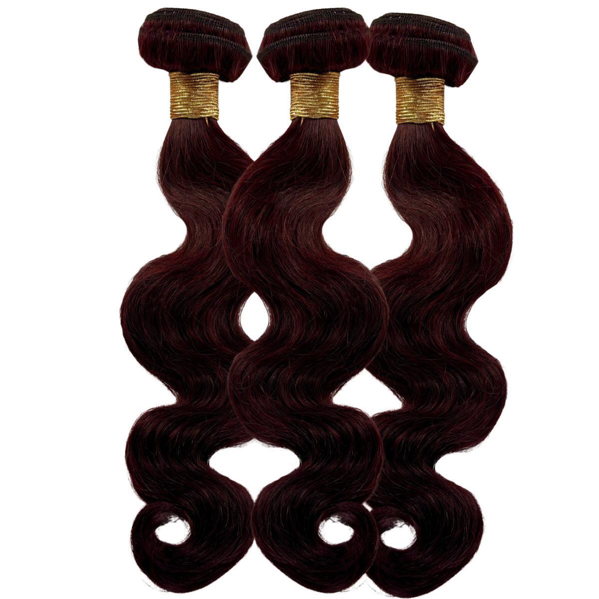 Burgundy Body Wave Bundle Deals