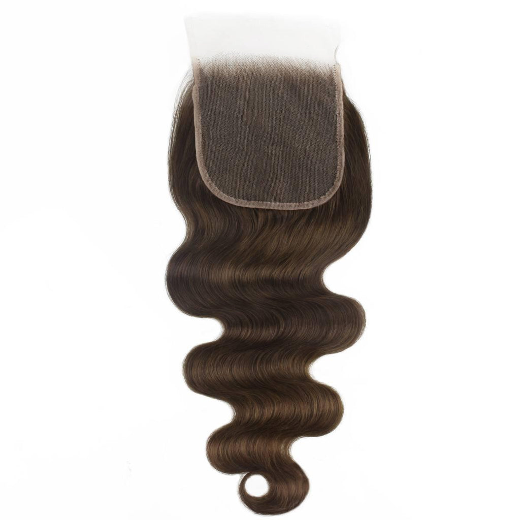 Medium Brown Body Wave 5x5 HD Closure
